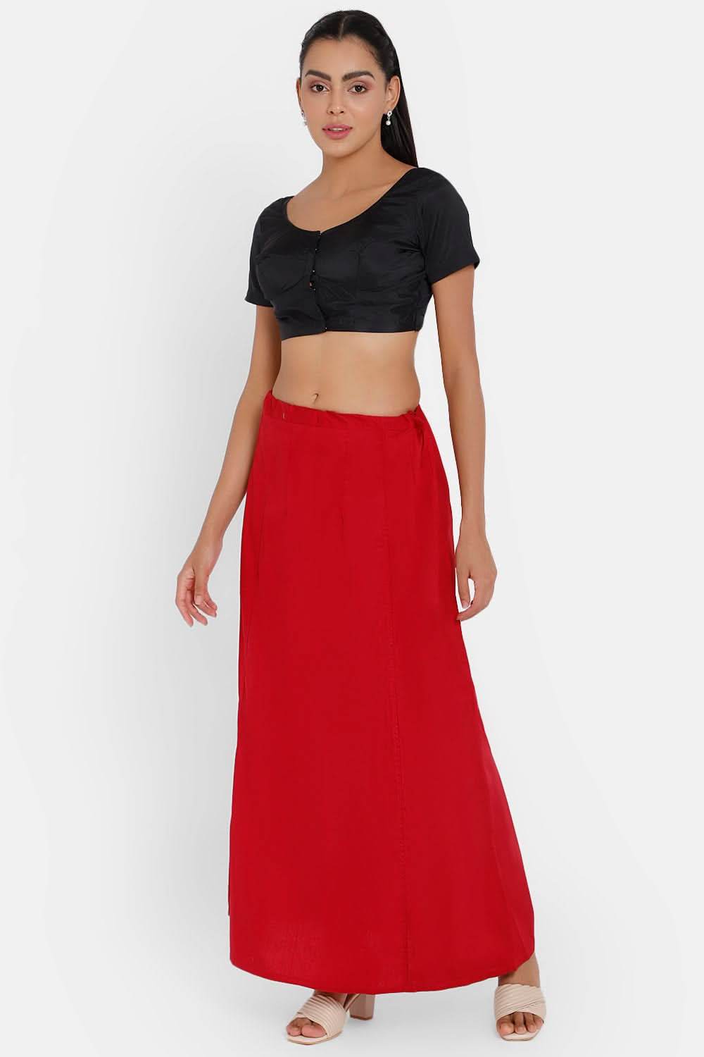 Premium 100% Cotton Saree Inskirt in Popular Colors | Naidu 7-Part Saree Hall Petticoat HC40 - Naidu Hall Family Store