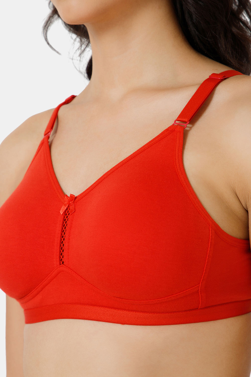 Naidu Hall High Coverage Non-Padded Everyday T-Shirt Bra-Orange