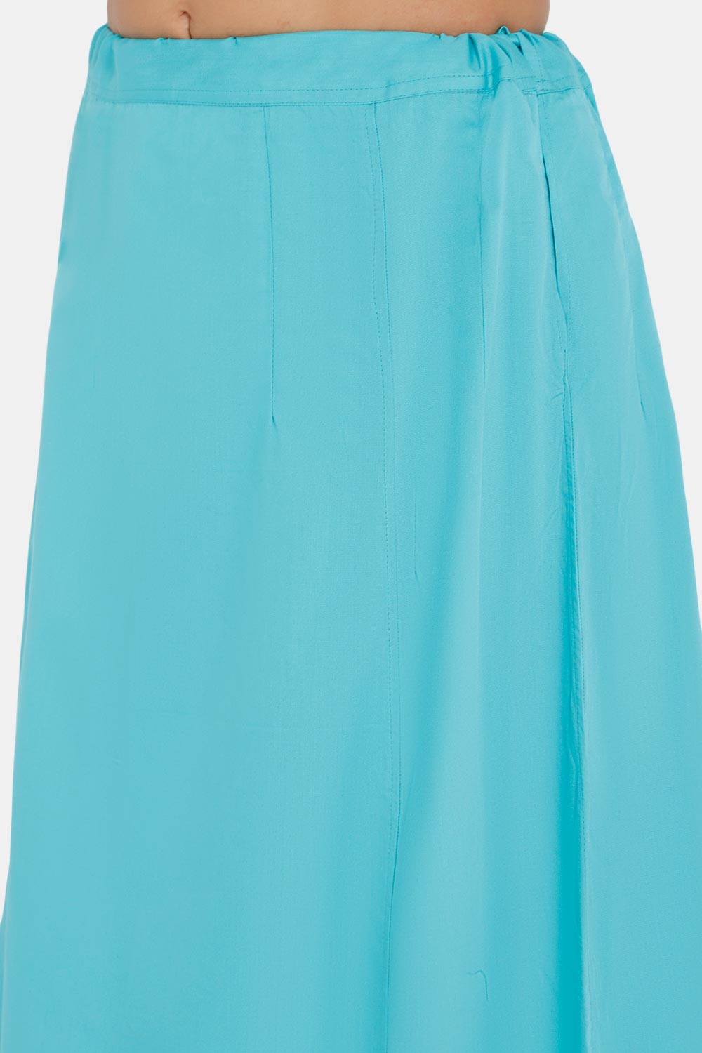 Premium 100% Cotton Saree Inskirt in Popular Colors | Naidu 6-Part Saree Hall Petticoat HC36 | Teals