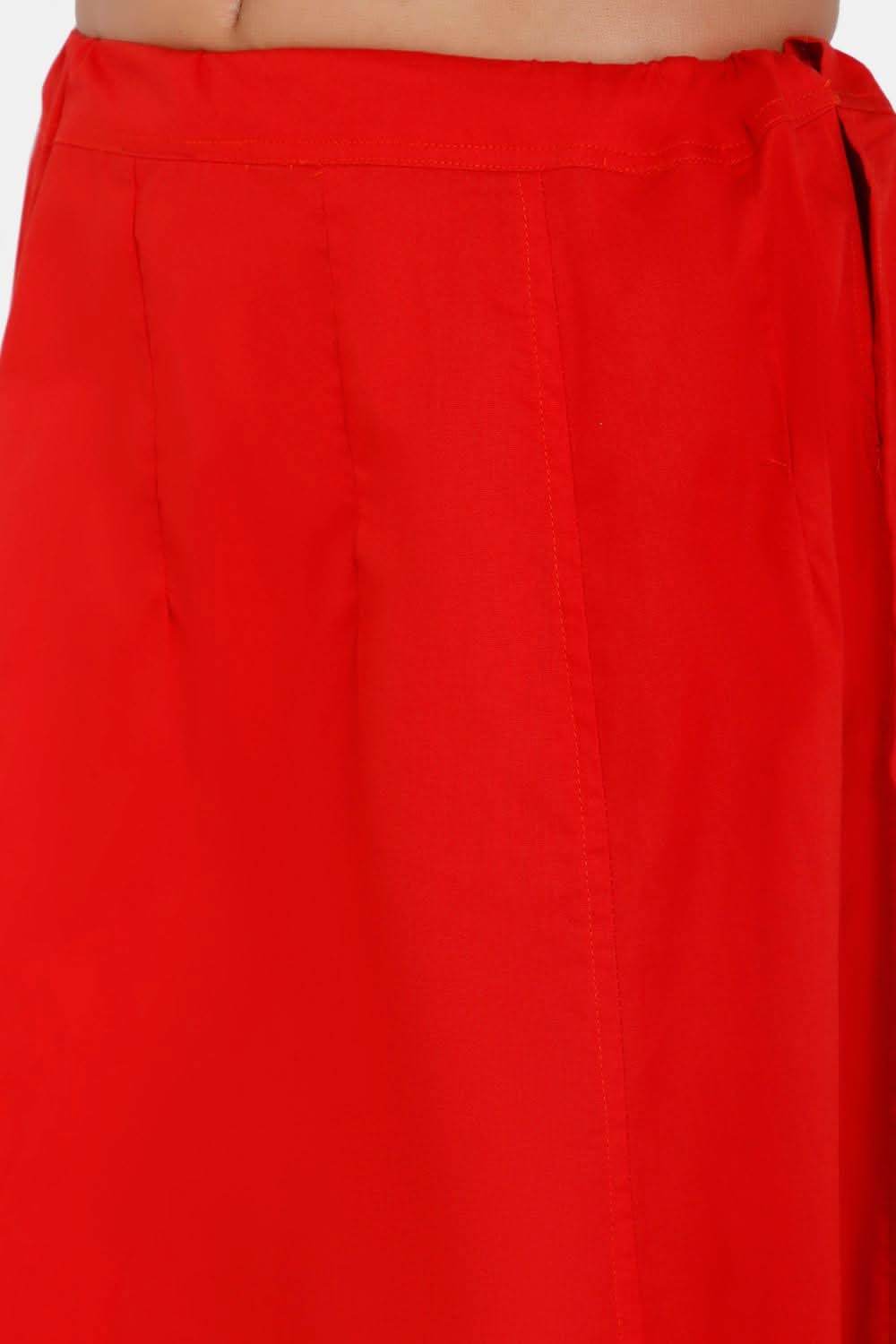 Premium 100% Cotton Saree Inskirt in Popular Colors | Naidu 7-Part Saree Hall Petticoat HC40 - Naidu Hall Family Store