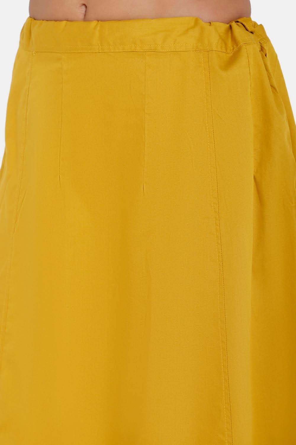 Premium 100% Cotton Saree Inskirt in Popular Colors | Naidu 7-Part Saree Hall Petticoat HC40 - Naidu Hall Family Store