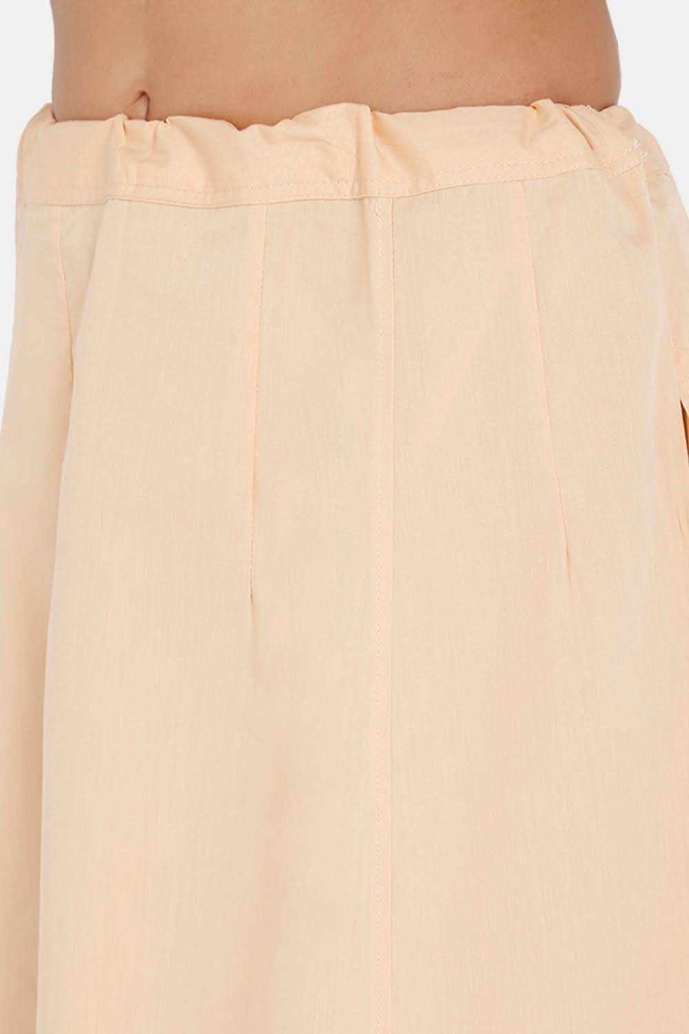 Premium 100% Cotton Saree Inskirt in Popular Colors | Naidu 7-Part Saree Hall Petticoat HC40 - Naidu Hall Family Store