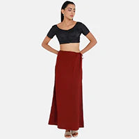 Inskirt Solid Cotton Saree Underskirt Petticoat Skirt Indian Sari  Innerwear-PT1P 