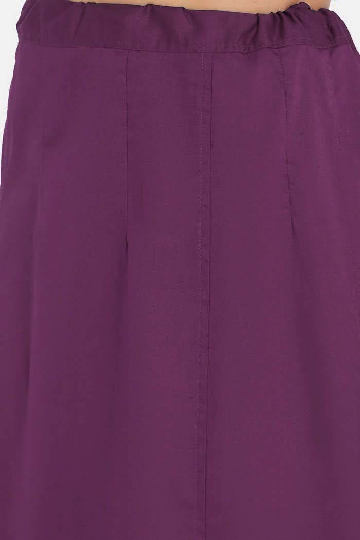 Premium 100% Cotton Saree Inskirt in Popular Colors | Naidu 7-Part Saree Hall Petticoat HC40 - Naidu Hall Family Store
