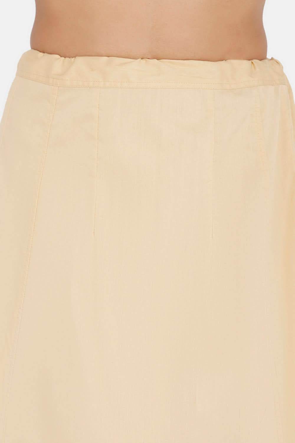 Premium 100% Cotton Saree Inskirt in Popular Colors | Naidu 7-Part Saree Hall Petticoat HC40 - Naidu Hall Family Store