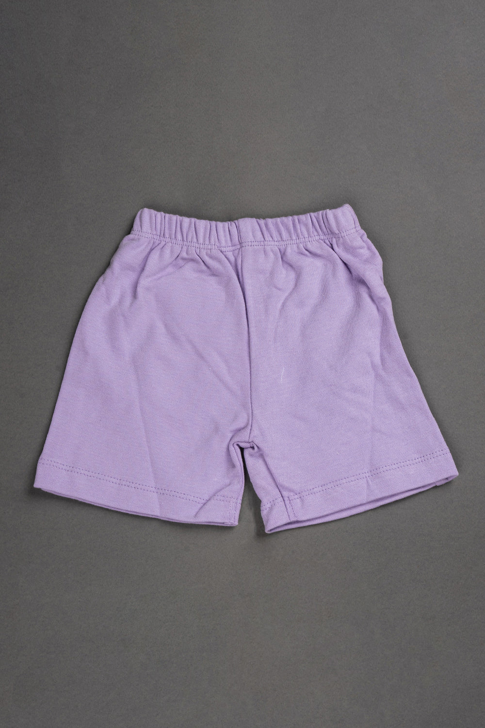 Oh Baby Cotton Interlock Knit Animal Print Shorts Pack Of - 2 - Lilac & Assorted - R205