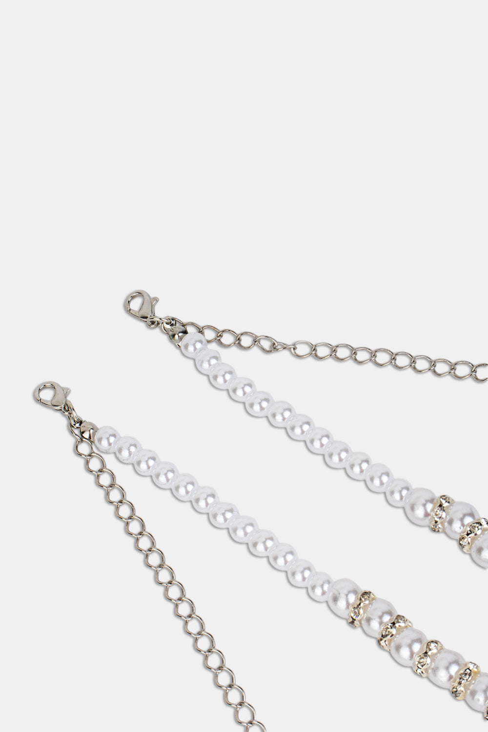 Intimacy Crystal Metal Detachable Strap with Elegant Pearls