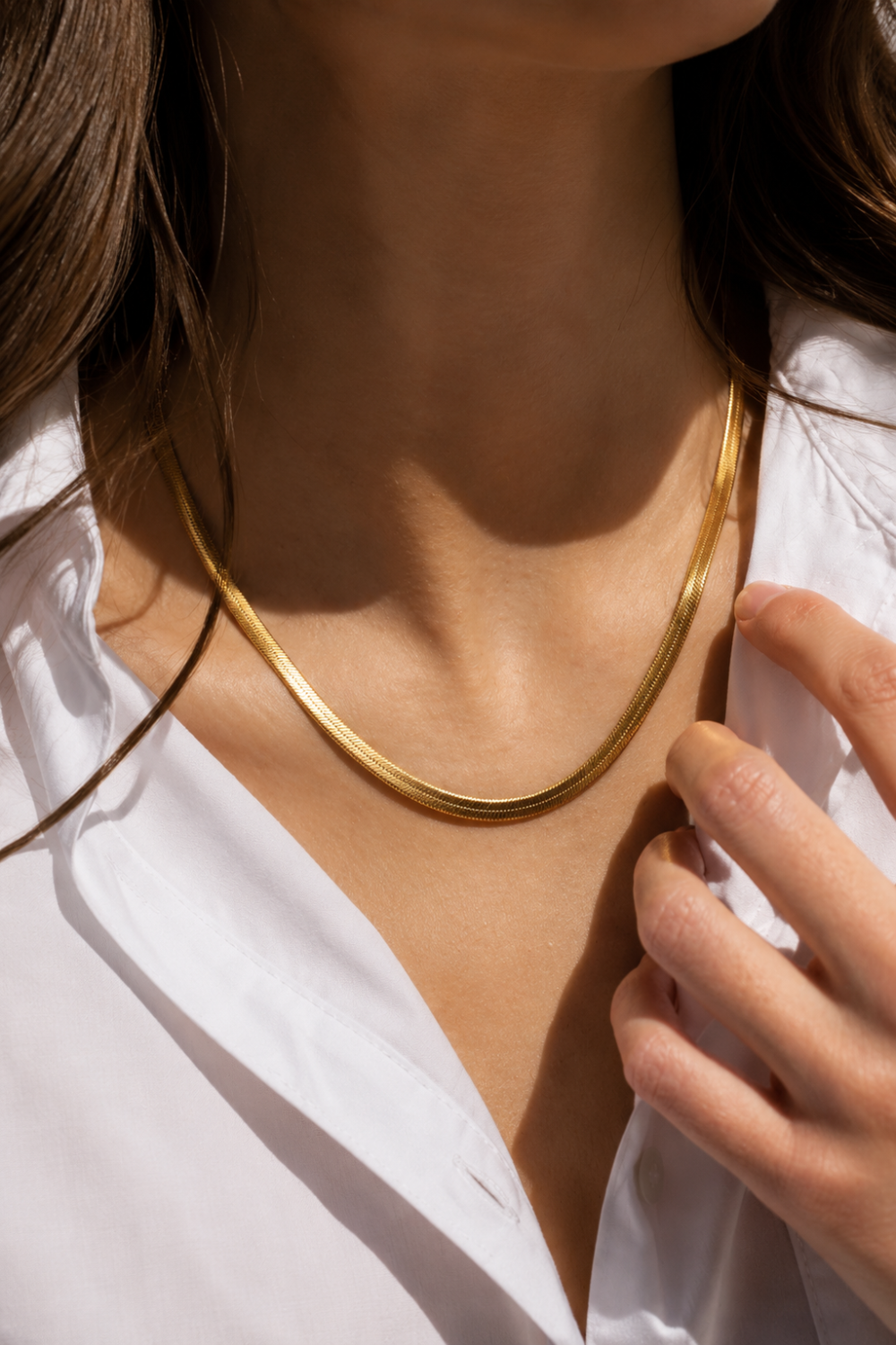 Anti-Tarnish Snake Chain Necklace – ₹399 Value at Just ₹5