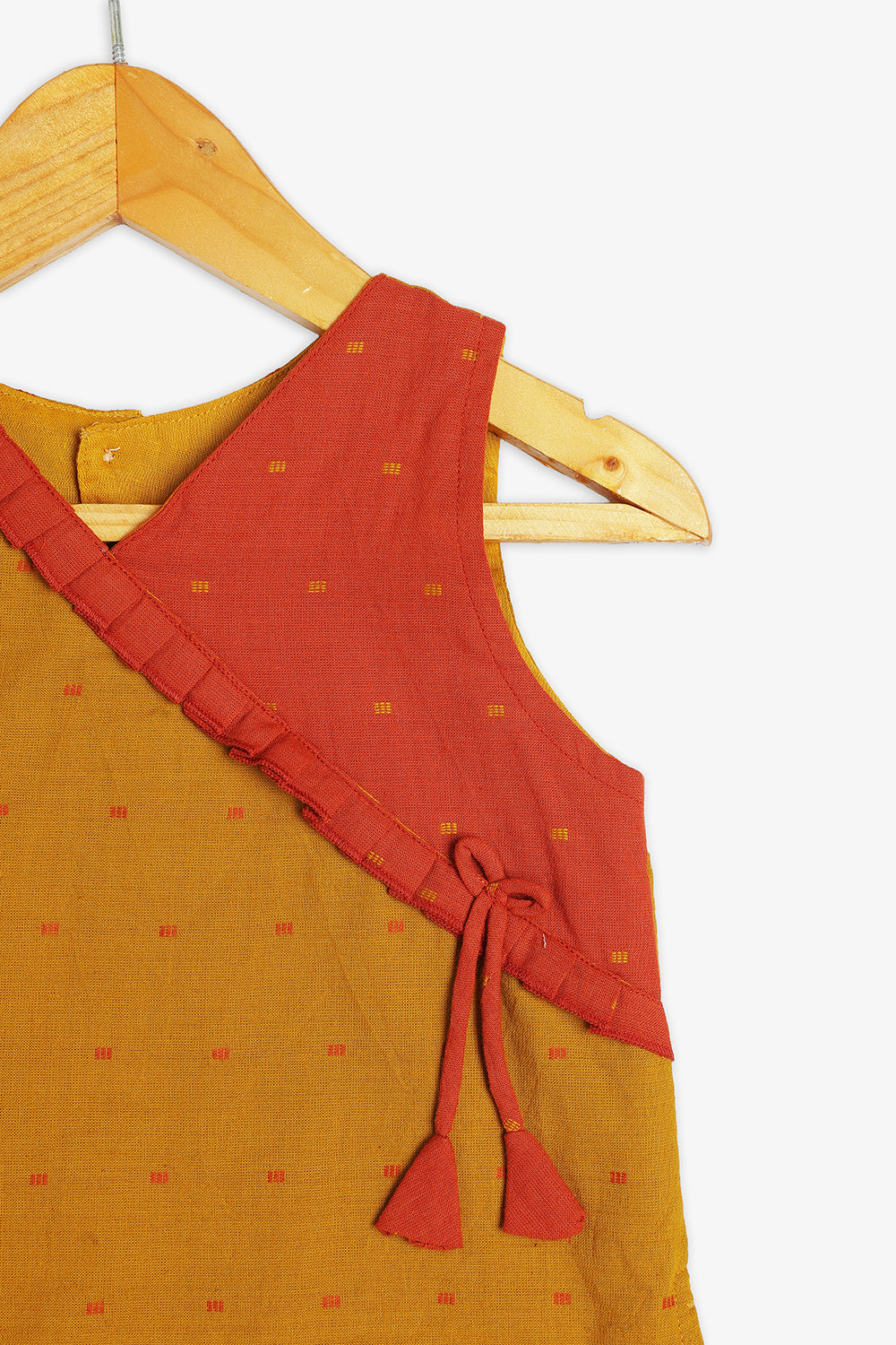 Chittythalli Girls Kalamkari Silk Cotton Slub Pavadai Set - Traditional Ethnic Wear-PS72