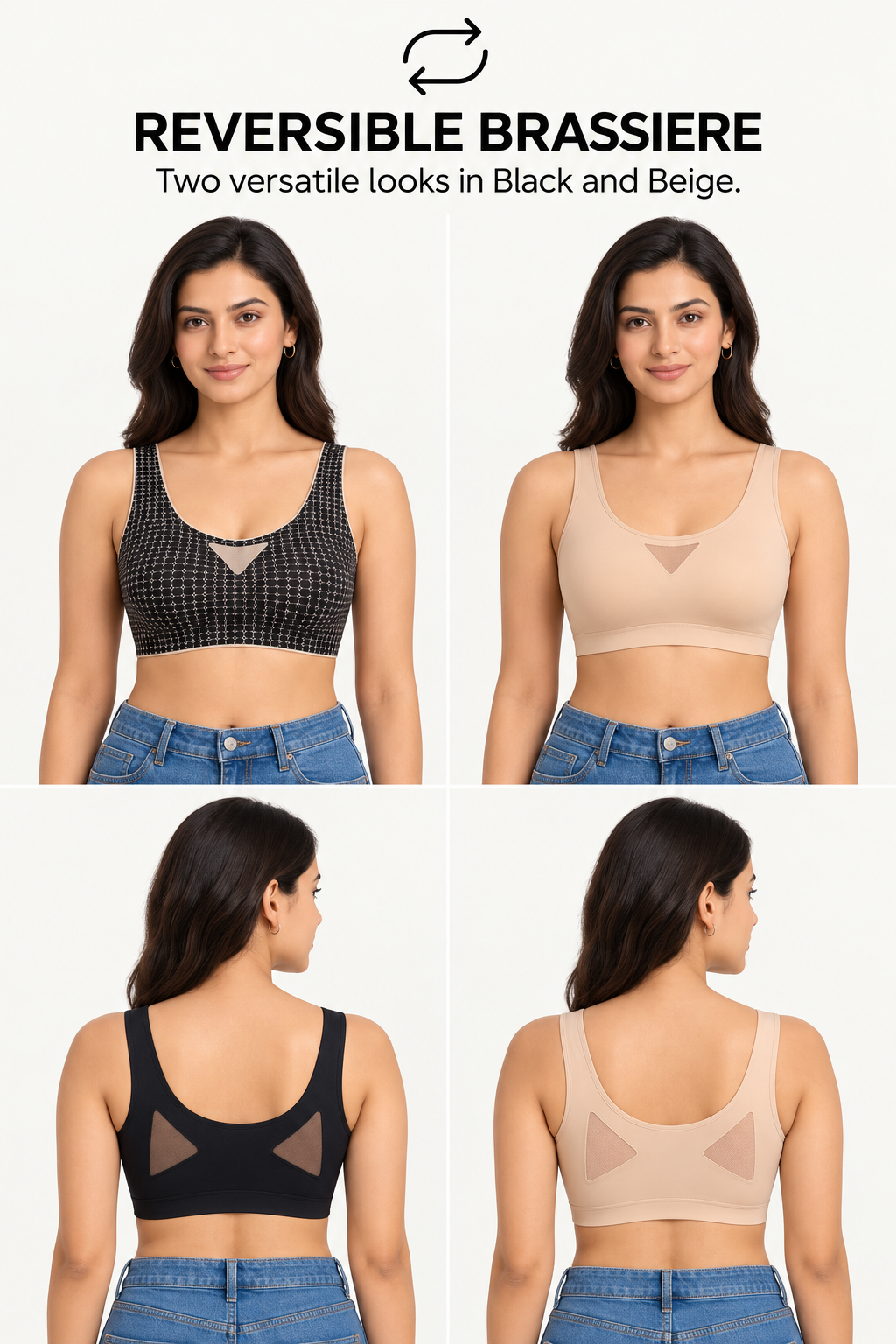 Women's Sports Bra | High Impact Padded Full Coverage Seamless Workout Bra for Gym, Yoga & Running | Breathable Activewear - 8803