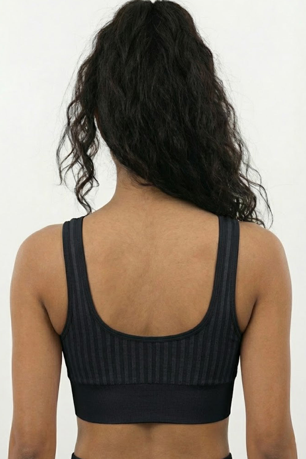 Women’s Padded Sport Bra – Seamless, Sweat-Absorbent, Crop-Top Friendly, High Coverage - 6992