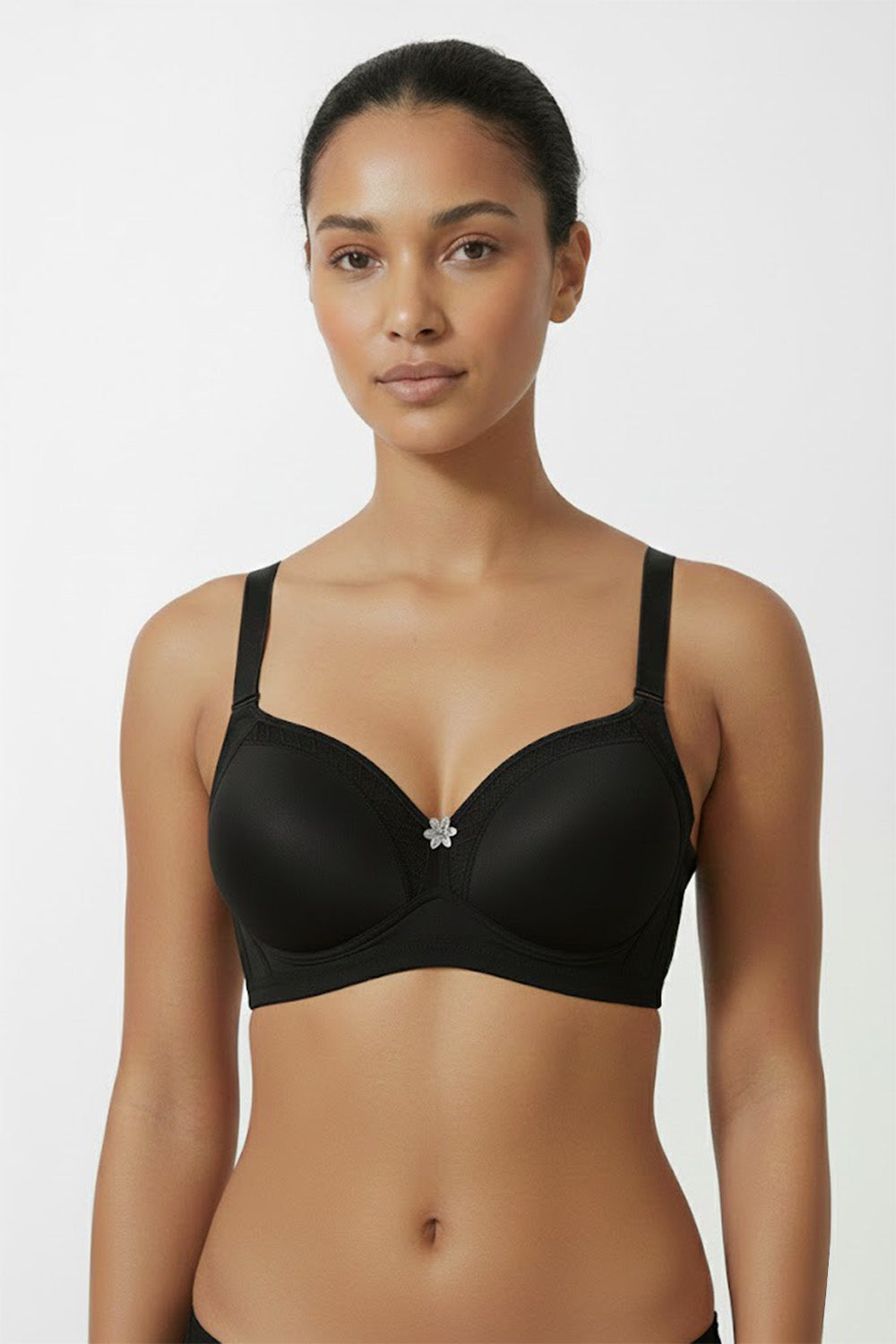 Teen Girls’ Lace Padded Bra – High-Coverage, Seamless & Sweat-Friendly Comfort - 2855