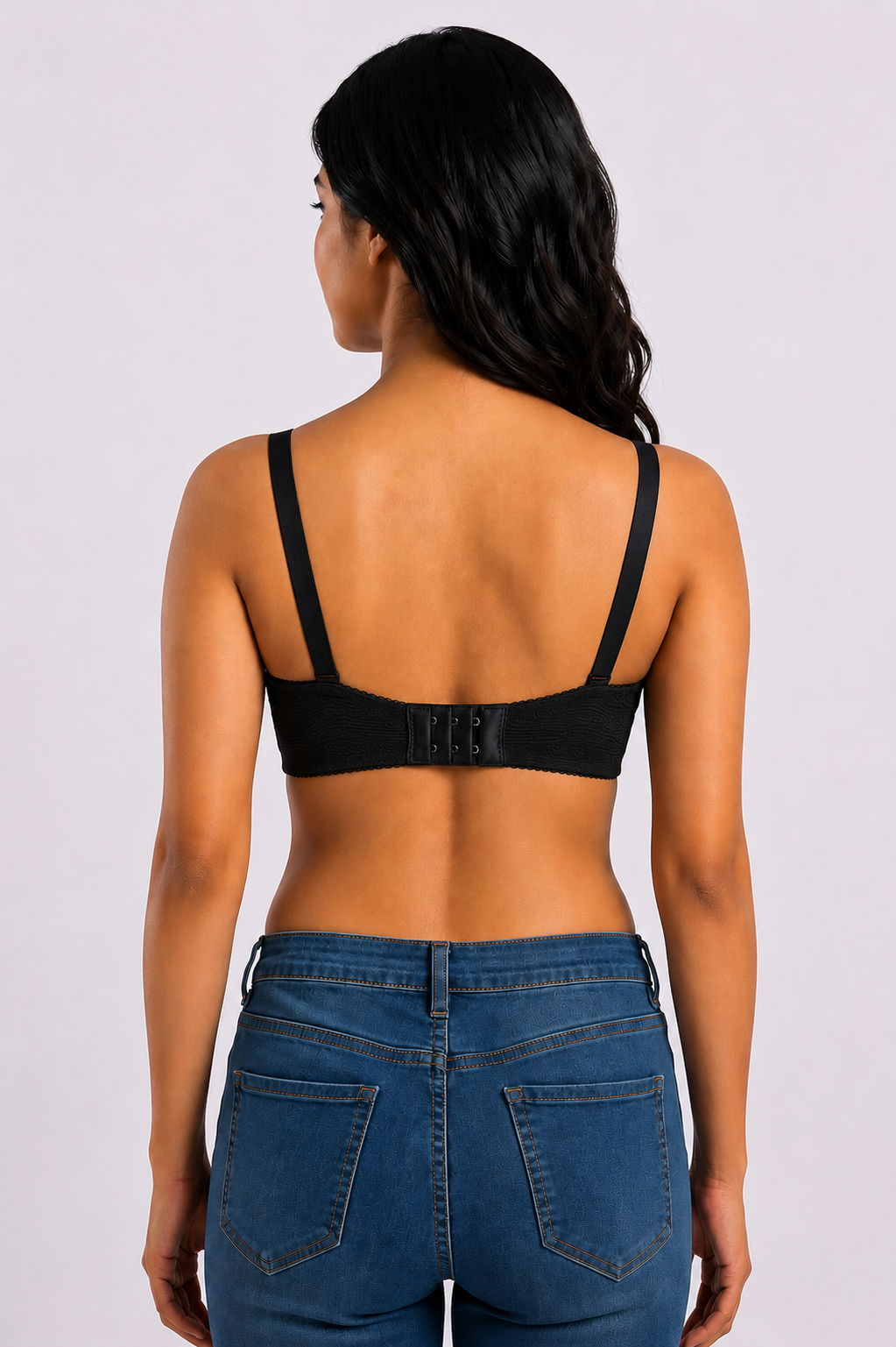 Women's Heavy Push-Up Shimmer Bra | Underwired Seamless Padded Bra for Women | Low Coverage Cotton Blend Fashion Bra - 828