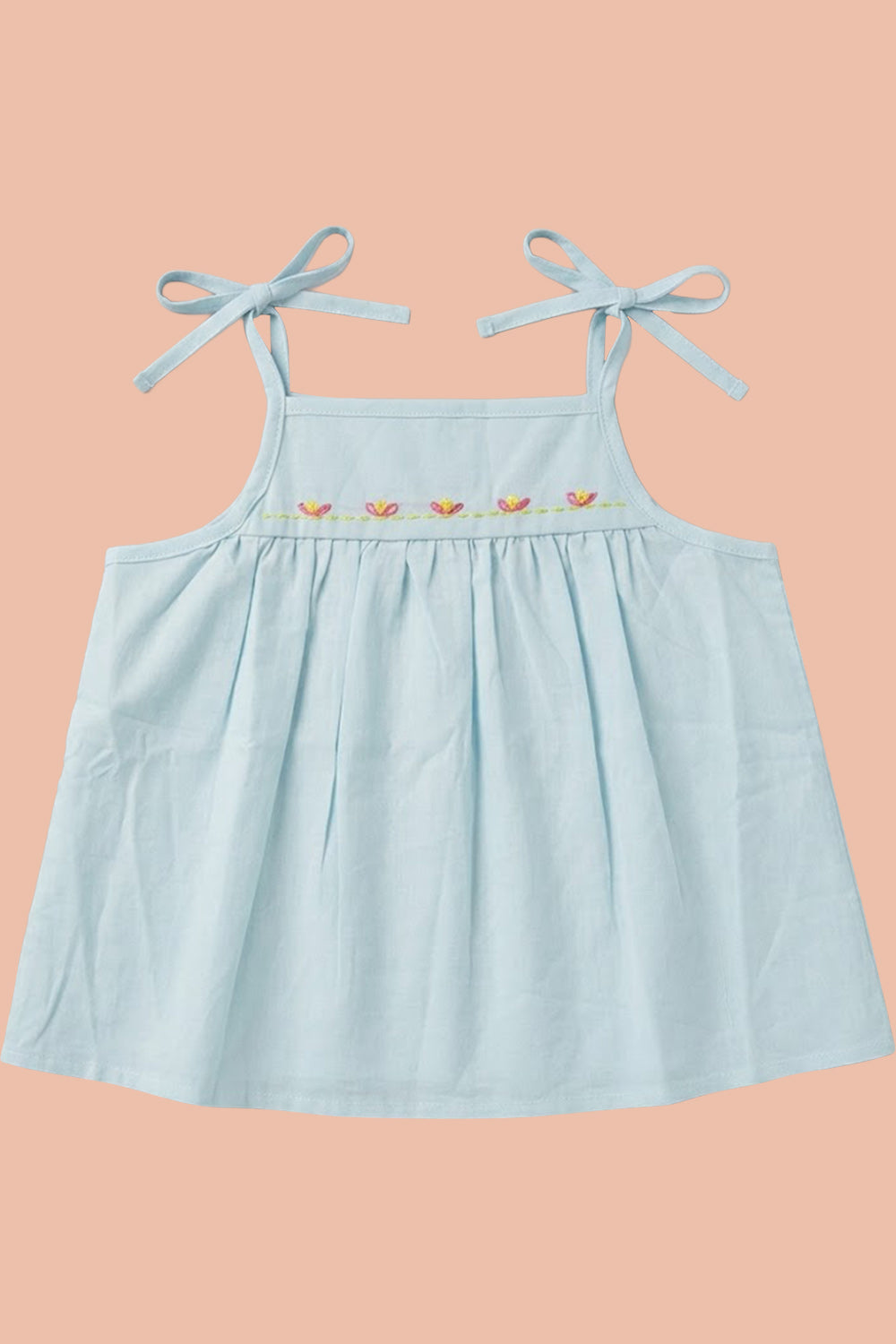 Oh Baby 100% Pure Cotton Everyday Comfort Baby Vest – Soft Breathable Infant Innerwear for Newborn Boys & Girls - Blue - FR05