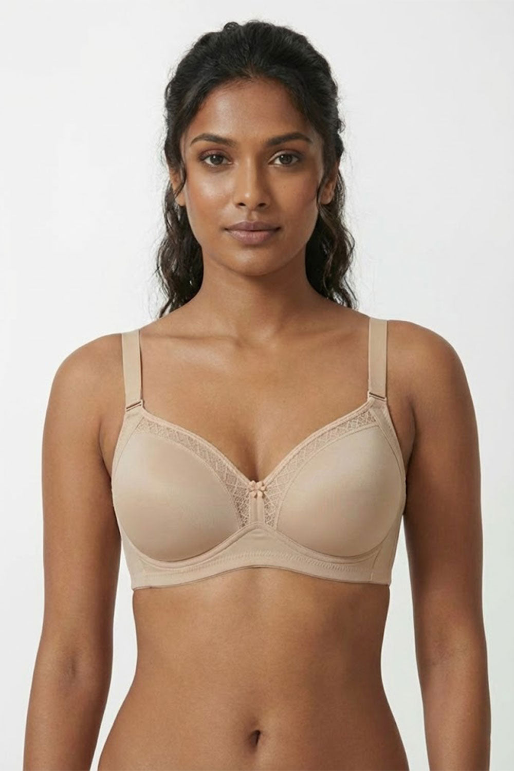 Teen Girls’ Lace Padded Bra – High-Coverage, Seamless & Sweat-Friendly Comfort - 2855