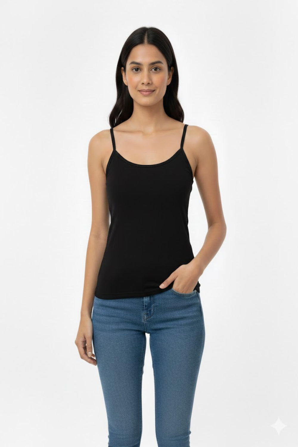 Seamless Cotton Blend Slip for Women & Teen Girls – Non Wired Non Padded Inner Slip | Sweat Absorbent Lightweight Layering Slip Dress - 54LA