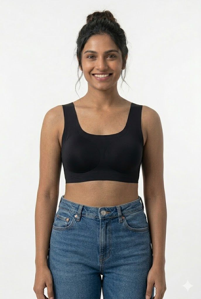 Seamless Padded Bra for Women & Teens – Full Coverage Wire-Free Modal Bra | Soft Everyday Comfort Bra - 51