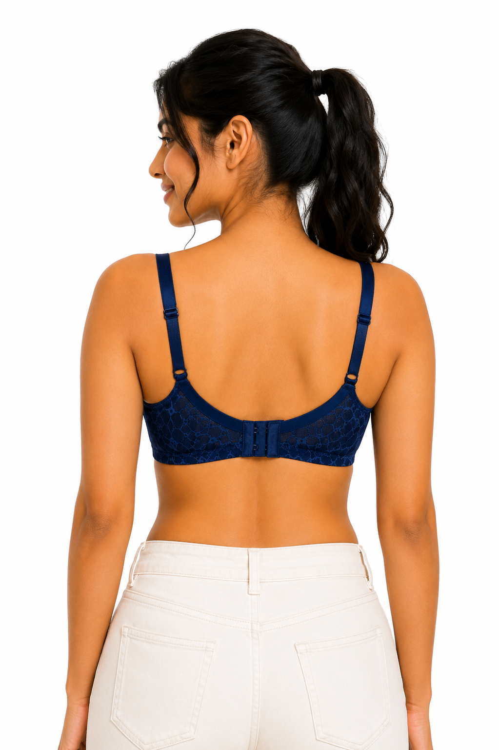 Women's Heavy Push-Up Lace Bra | Underwired Seamless Padded Bra for Women | Low Coverage Cotton Blend Fashion Bra - 1209