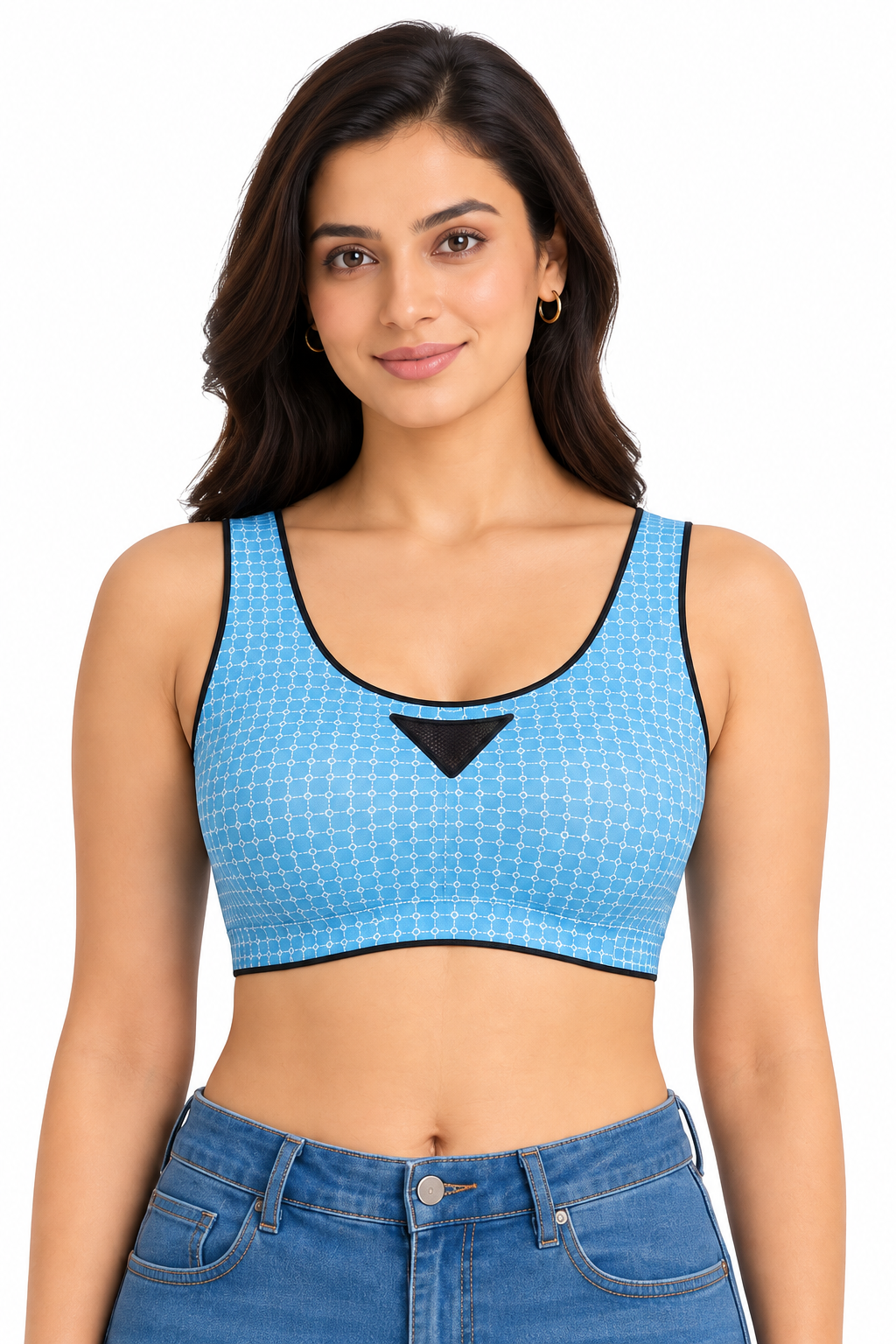 Women's Sports Bra | High Impact Padded Full Coverage Seamless Workout Bra for Gym, Yoga & Running | Breathable Activewear - 8803