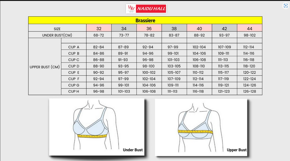 Know Your Size Before You Buy | VNH Naidu Hall