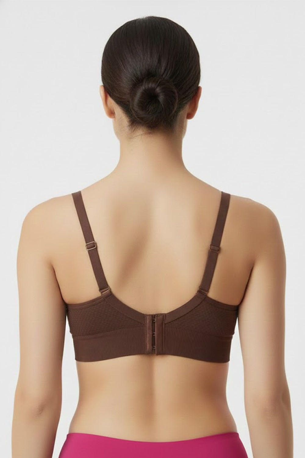 Teen Girls' Cotton-Blend Padded Sports Bra | Seamless, Removable Pads, Everyday Comfort Bra - 6662