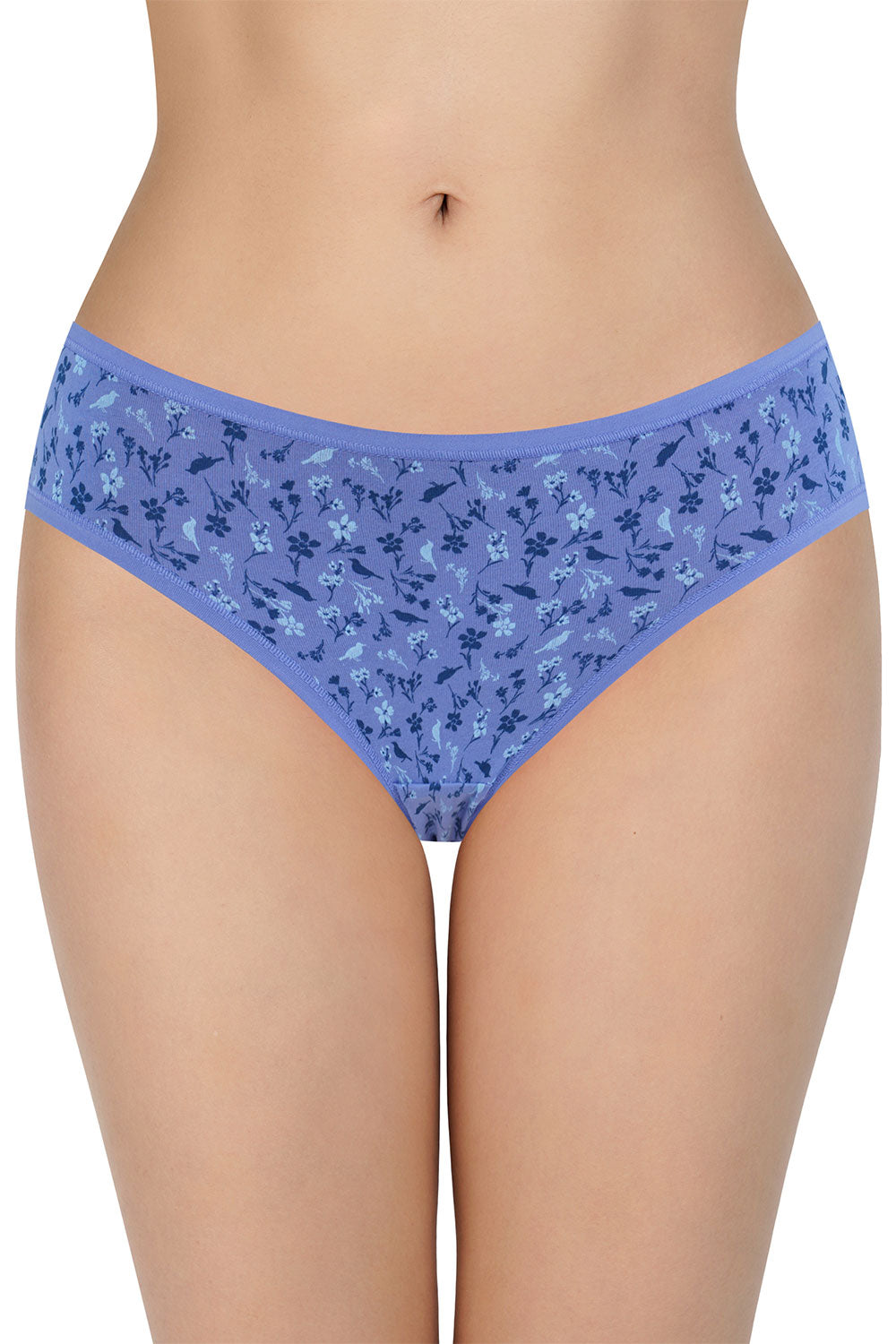 Amante Women's Cotton Bikini Panties Pack of 3 – Low Rise Breathable Soft Stretch Everyday Bikini Briefs - PPK33102