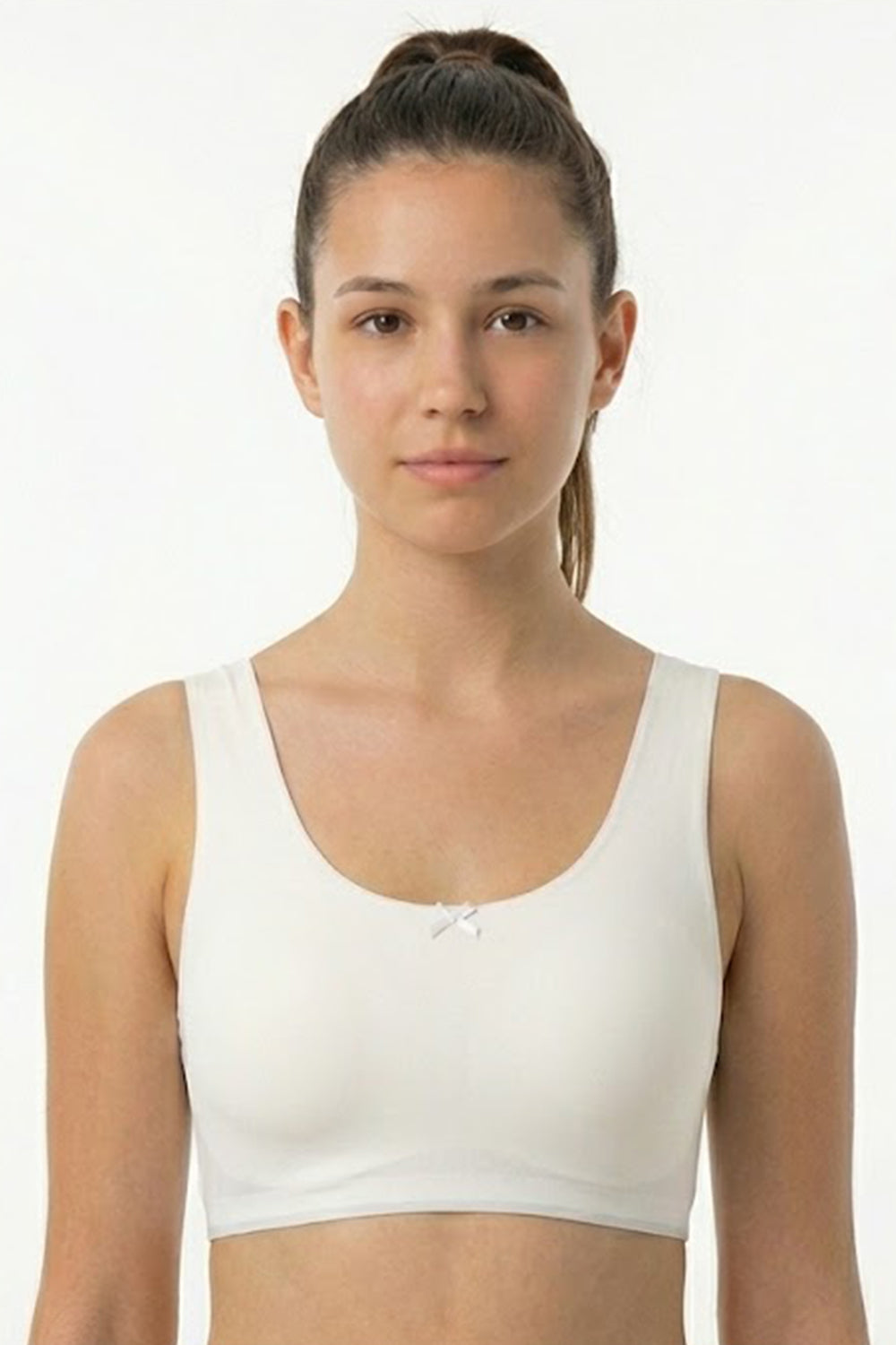 Teen Girls’ Padded Sport Bra – Medium-Coverage, Seamless & Soft Cotton Blend Comfort - 5934