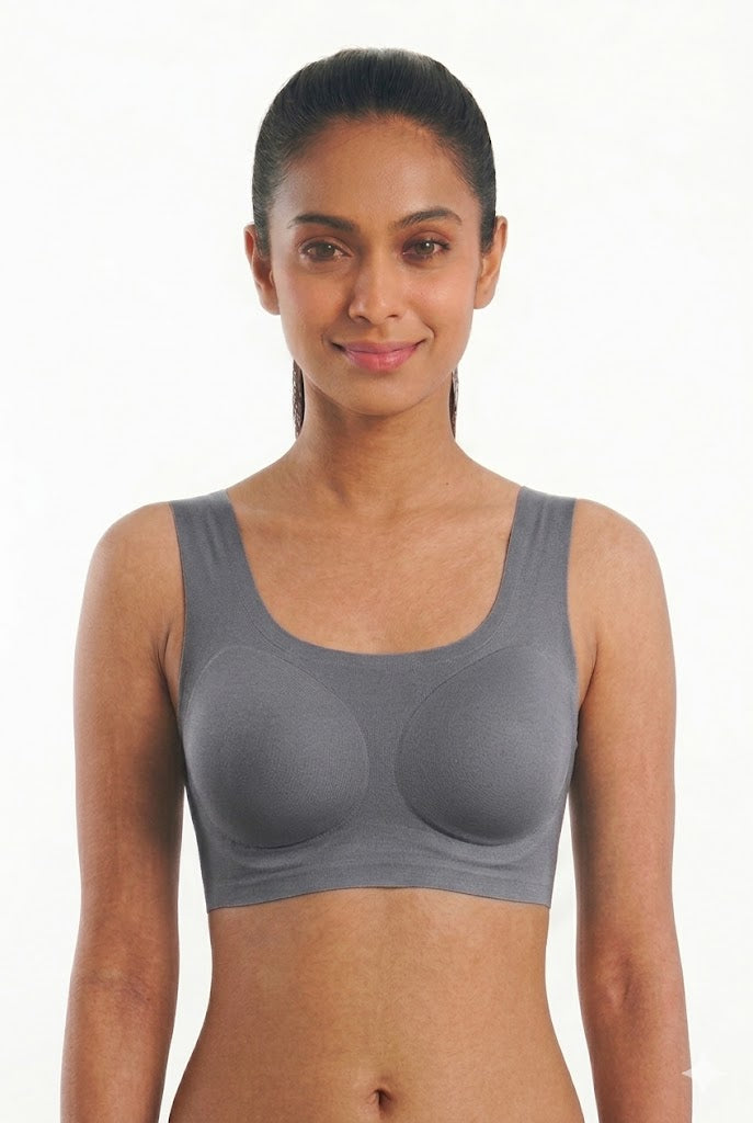 Seamless Padded Bra for Women & Teens – Full Coverage Wire-Free Modal Bra | Soft Everyday Comfort Bra - 51