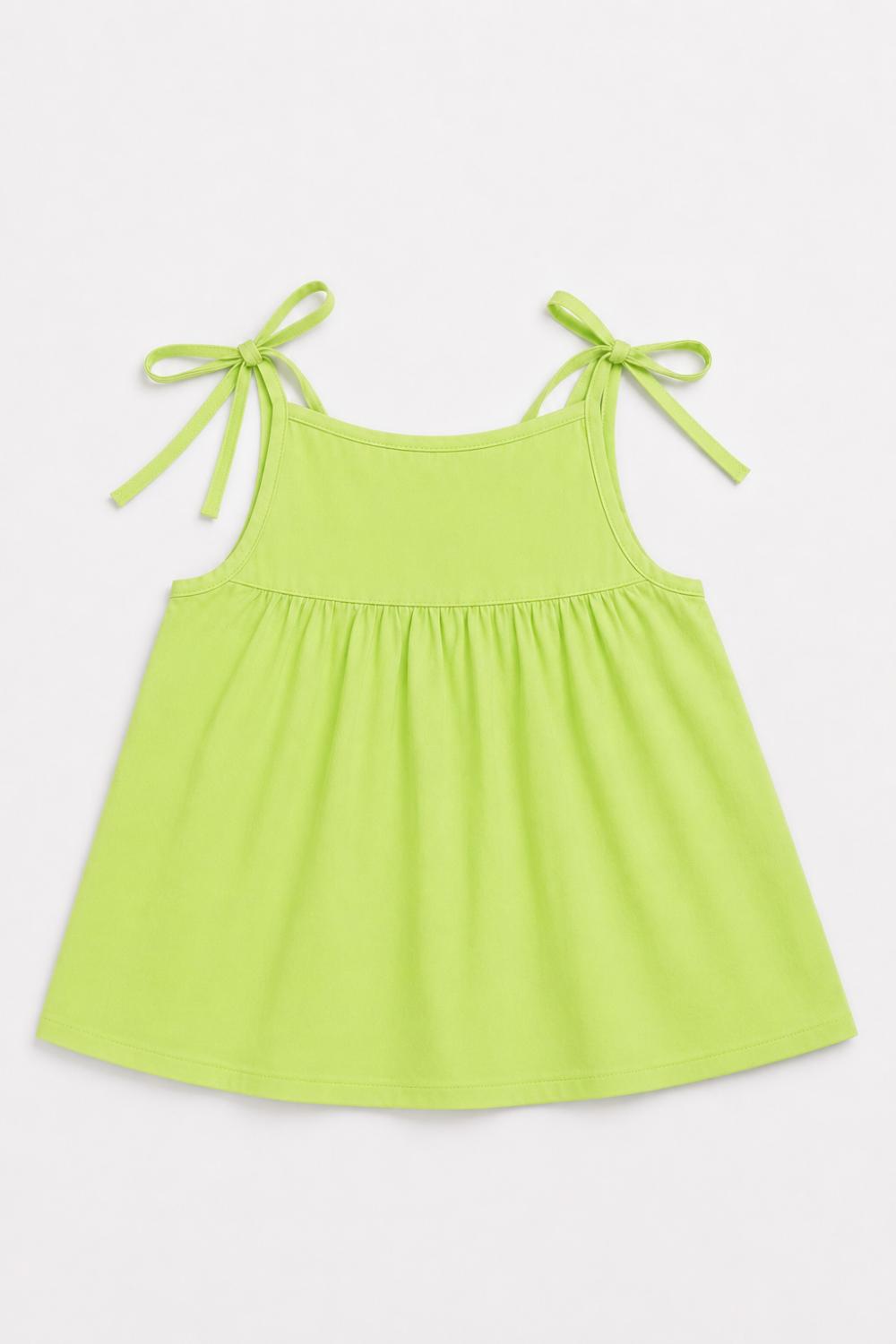 Oh Baby 100% Pure Cotton Everyday Comfort Baby Vest – Soft Breathable Infant Innerwear for Newborn Boys & Girls - Light Green - FR05