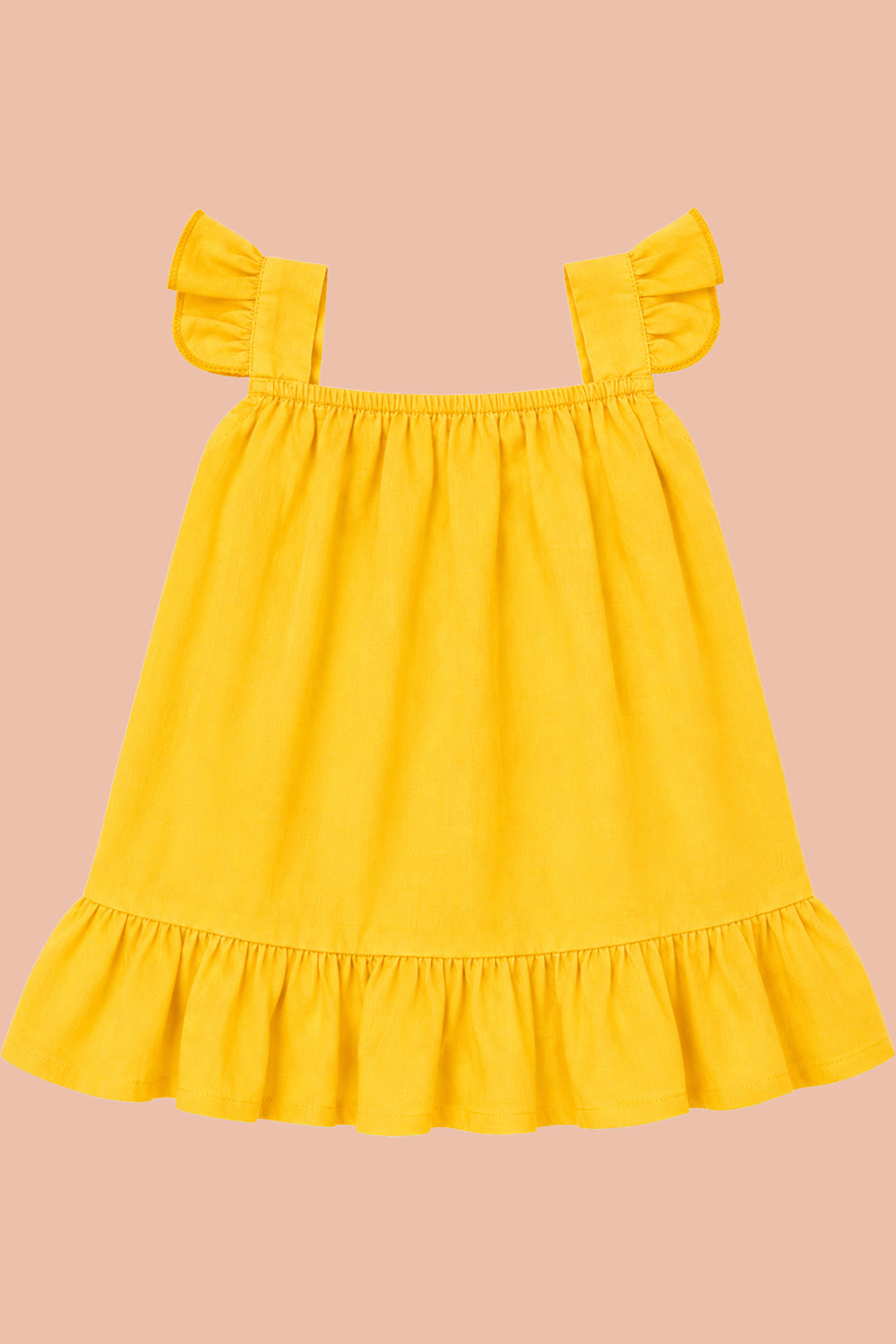 Oh Baby 100% Pure Cotton Everyday Comfort Baby Vest – Soft Breathable Infant Innerwear for Newborn Boys & Girls - Orange - FR09