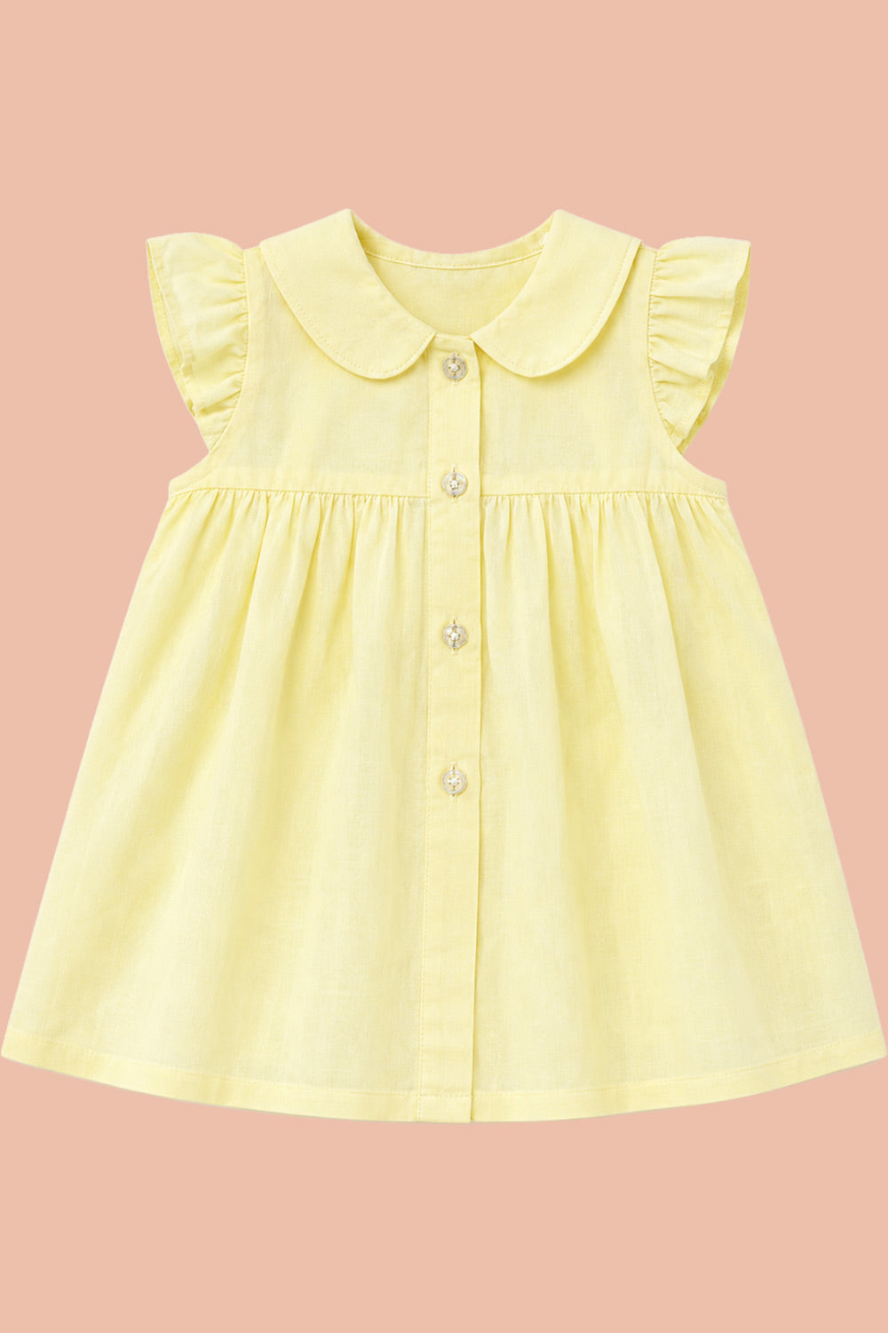 Oh Baby 100% Pure Cotton Everyday Comfort Baby Vest – Soft Breathable Infant Innerwear for Newborn Boys & Girls - Off White - FR09