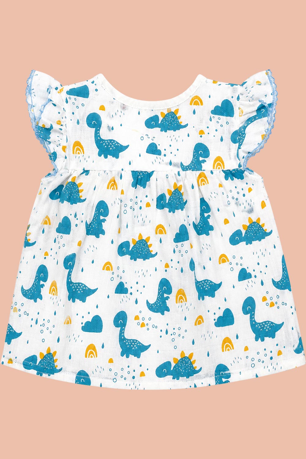 Oh Baby 100% Pure Cotton Everyday Comfort Baby Vest – Soft Breathable Infant Innerwear for Newborn Boys & Girls - Printed - FV01