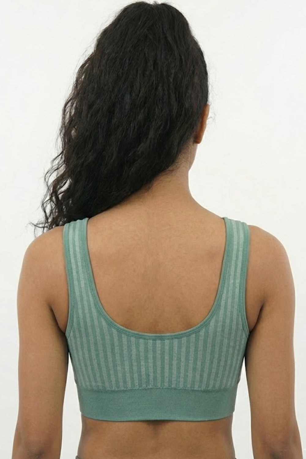 Women’s Padded Sport Bra – Seamless, Sweat-Absorbent, Crop-Top Friendly, High Coverage - 6992