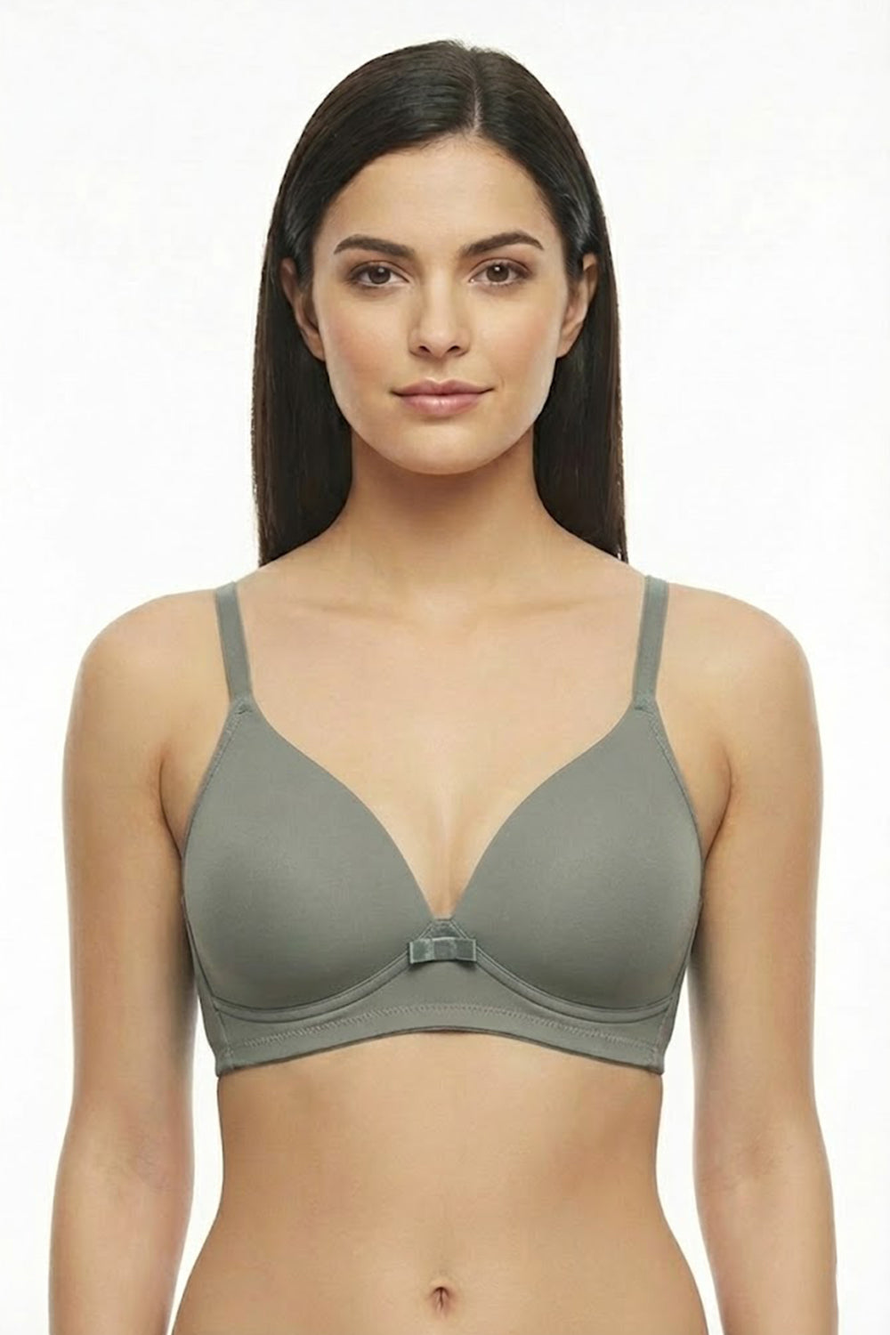 Teen Girls’ Plunge Padded Bra – Low-Coverage, Seamless & Supportive Design - 2277