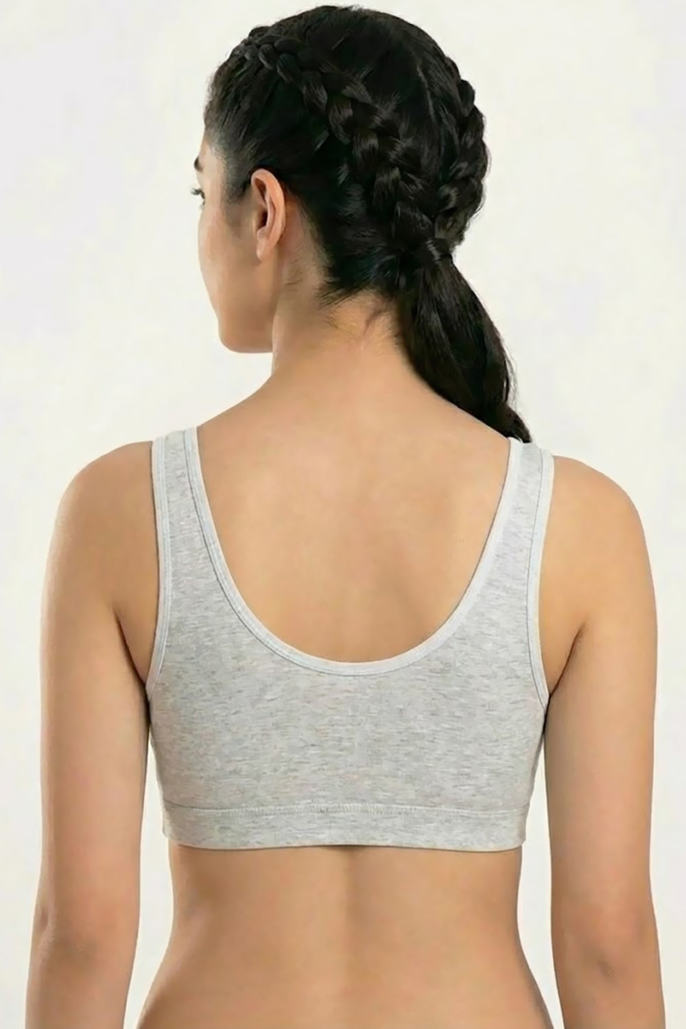 Teen Girls’ Printed Padded Sport Bra – Medium-Coverage, Sweat-Absorbent & Seamless Comfort - 713