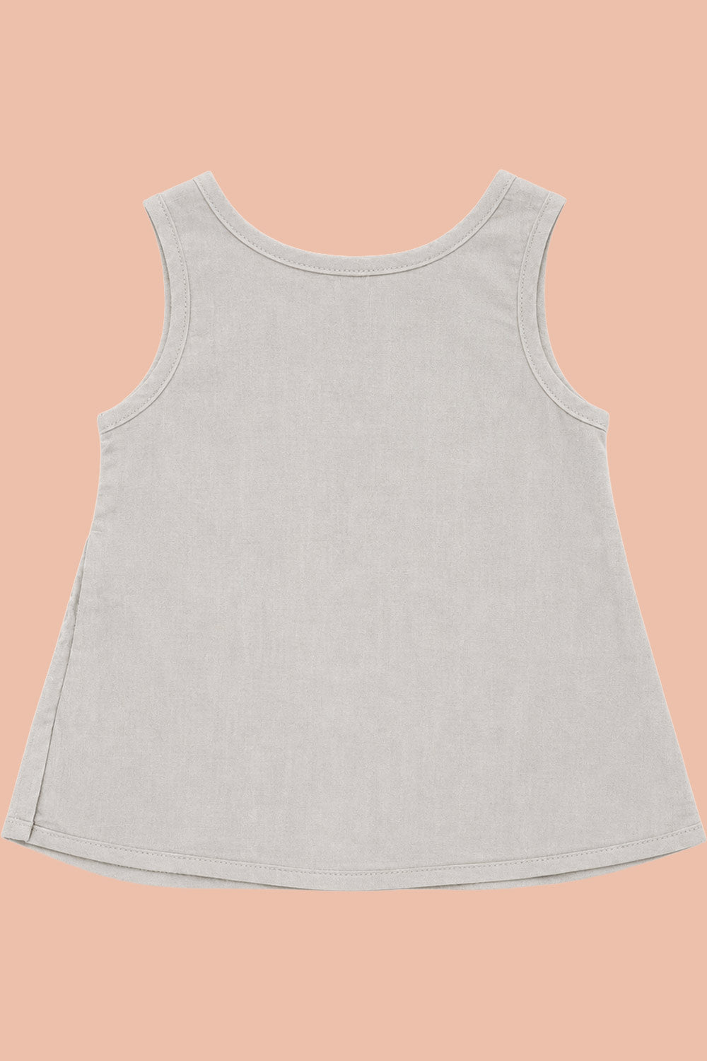Oh Baby 100% Pure Cotton Everyday Comfort Baby Vest – Soft Breathable Infant Innerwear for Newborn Boys & Girls - Grey - VS11