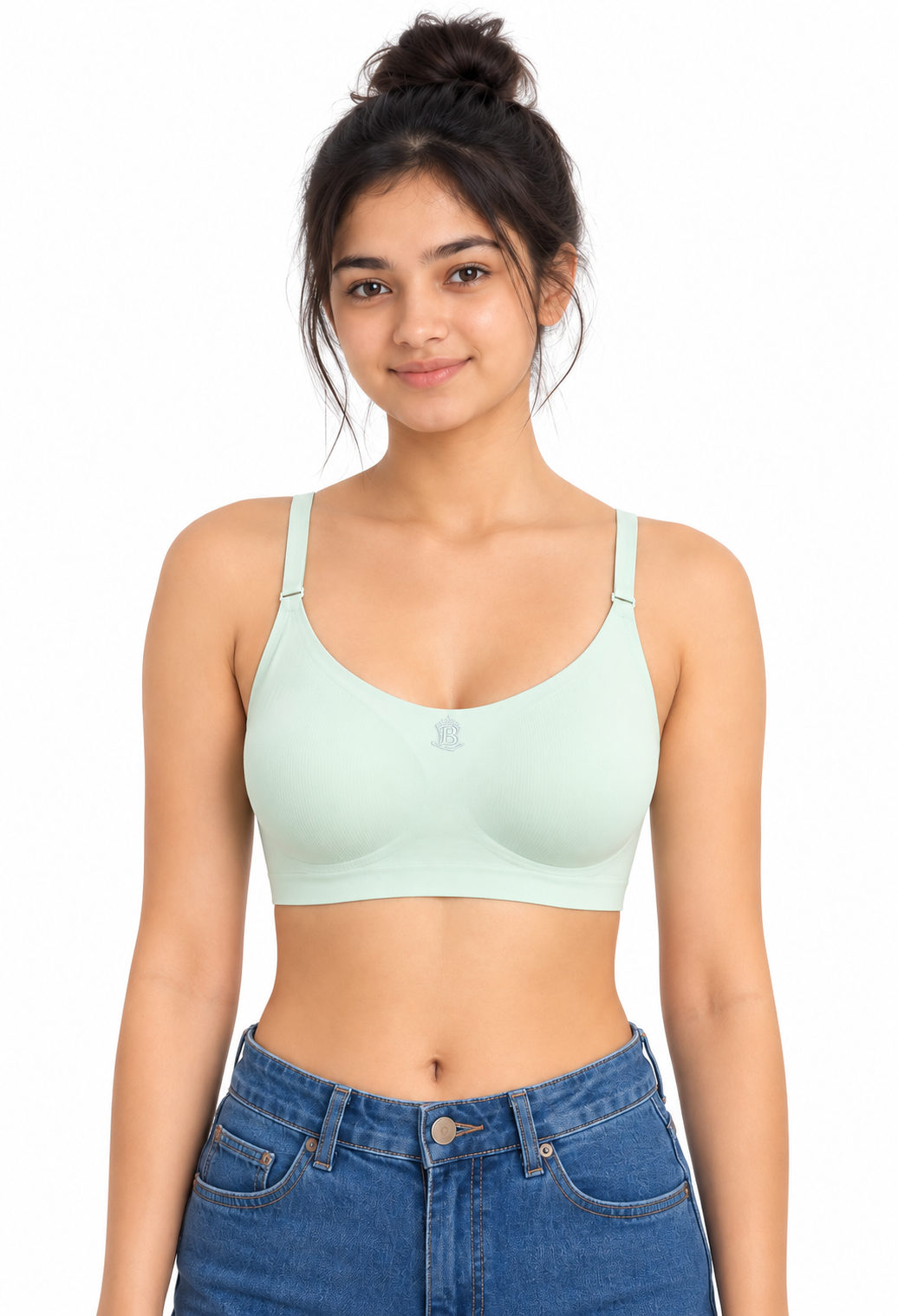 Women's Sports Bra | High Impact Padded Full Coverage Seamless Workout Bra for Gym, Yoga & Running | Breathable Activewear - V065