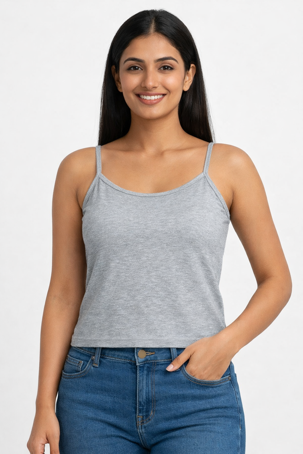 Seamless Cotton Blend Slip for Women & Teen Girls – Non Wired Non Padded Inner Slip | Sweat Absorbent Lightweight Layering Slip Dress - 1065