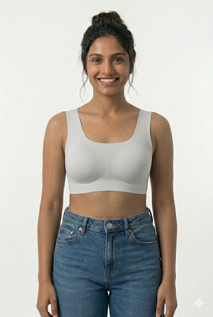 Seamless Padded Bra for Women & Teens – Full Coverage Wire-Free Modal Bra | Soft Everyday Comfort Bra - 51