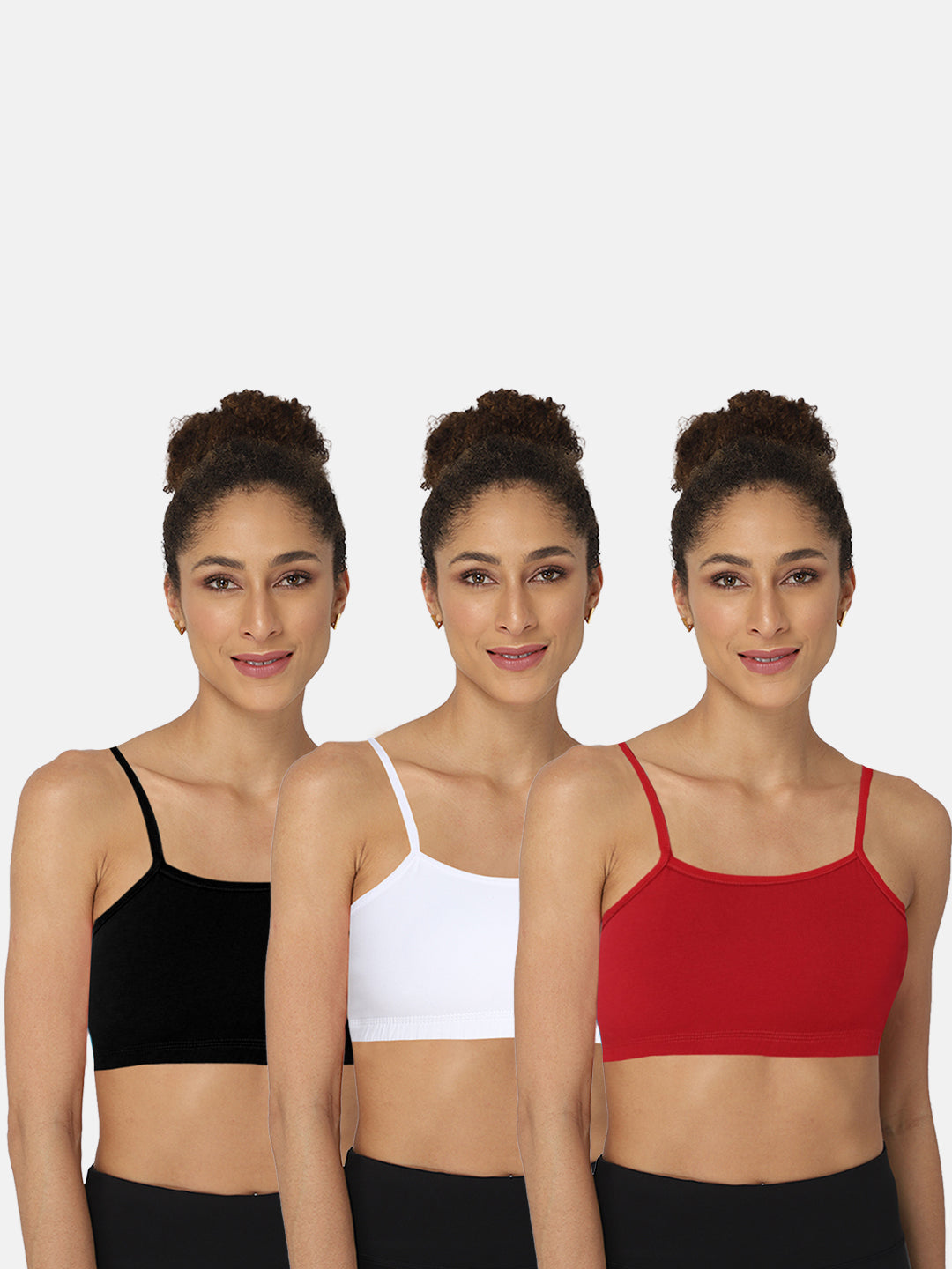 Intimacy Beginners-Bra Special Combo Pack - Black White Red