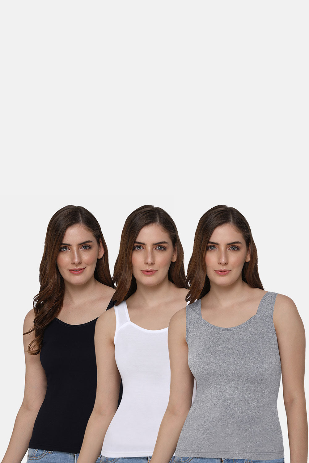 Intimacy Super Stretch Camisole Special Combo Pack - Cl04 - Pack of 3