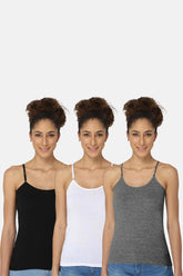 Intimacy Camisole-Slip Special Combo Pack - In08 - Pack of 3 - C55