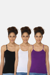 Intimacy Camisole-Slip Special Combo Pack - In08 - Pack of 3 - C42