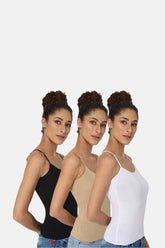 Intimacy Super Stretch Camisole Special Combo Pack - M002 - Pack of 3 - C63