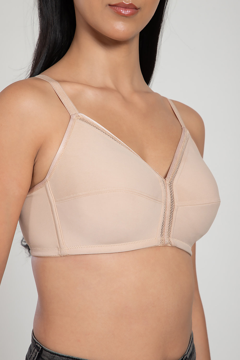 Intimacy Bra for Women – Non-Wired With Seam Everyday Bra with 3/4 Coverage, Smooth Back Support & All-Day Comfort - SS06