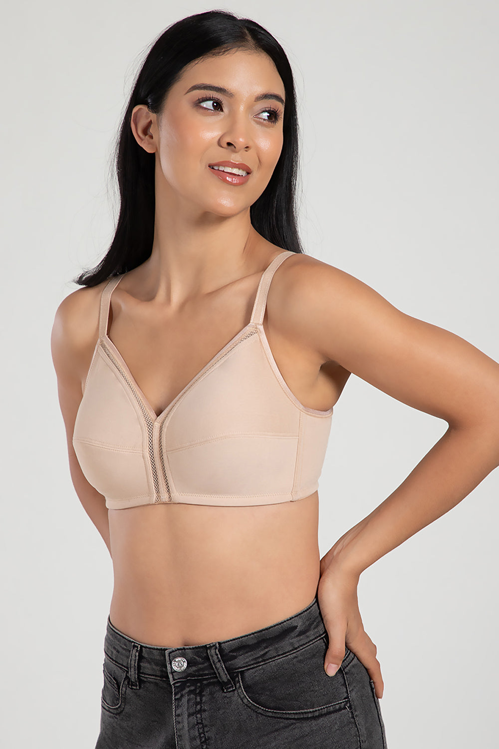 Intimacy Bra for Women – Non-Wired With Seam Everyday Bra with 3/4 Coverage, Smooth Back Support & All-Day Comfort - SS06