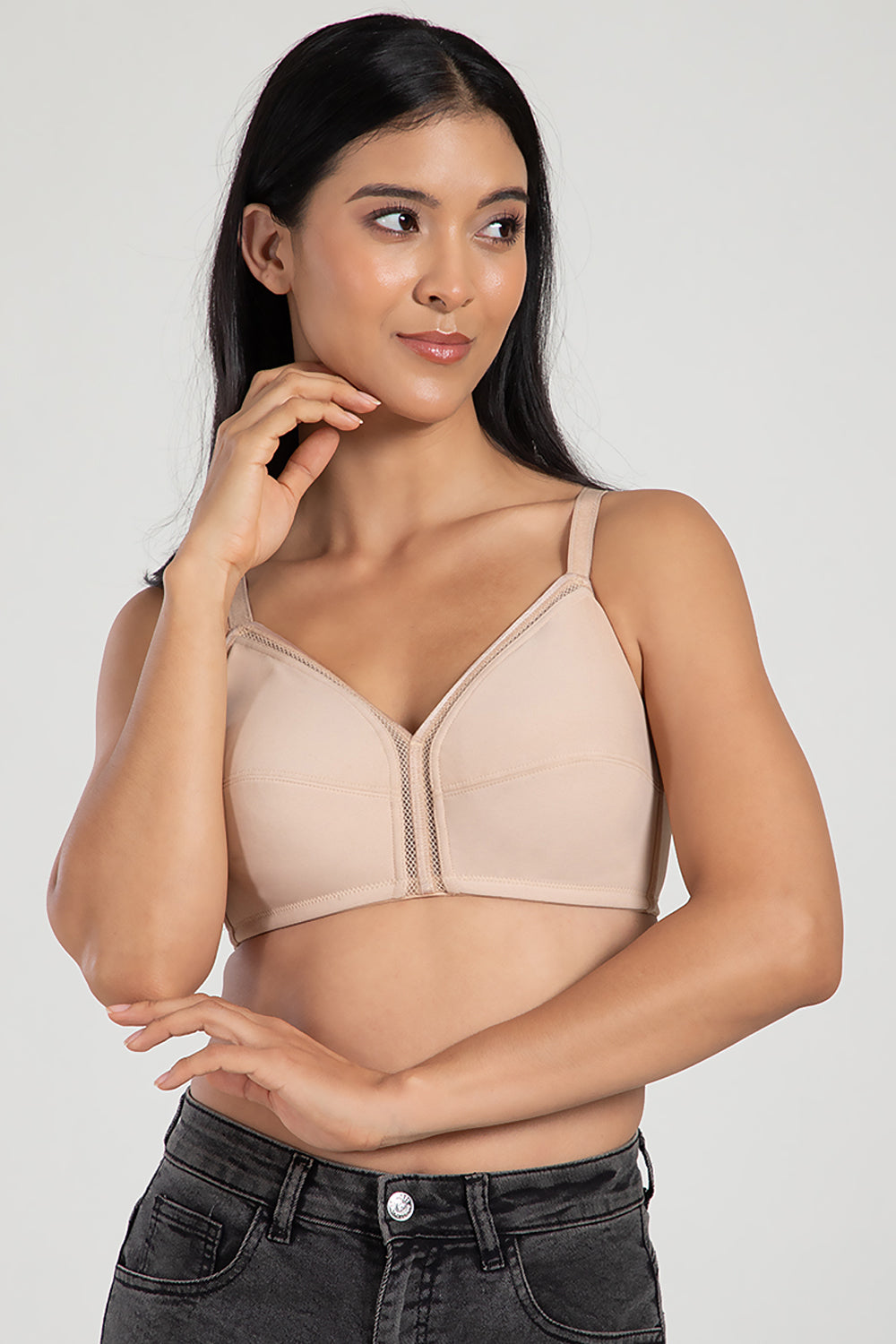 Intimacy Bra for Women – Non-Wired With Seam Everyday Bra with 3/4 Coverage, Smooth Back Support & All-Day Comfort - SS06
