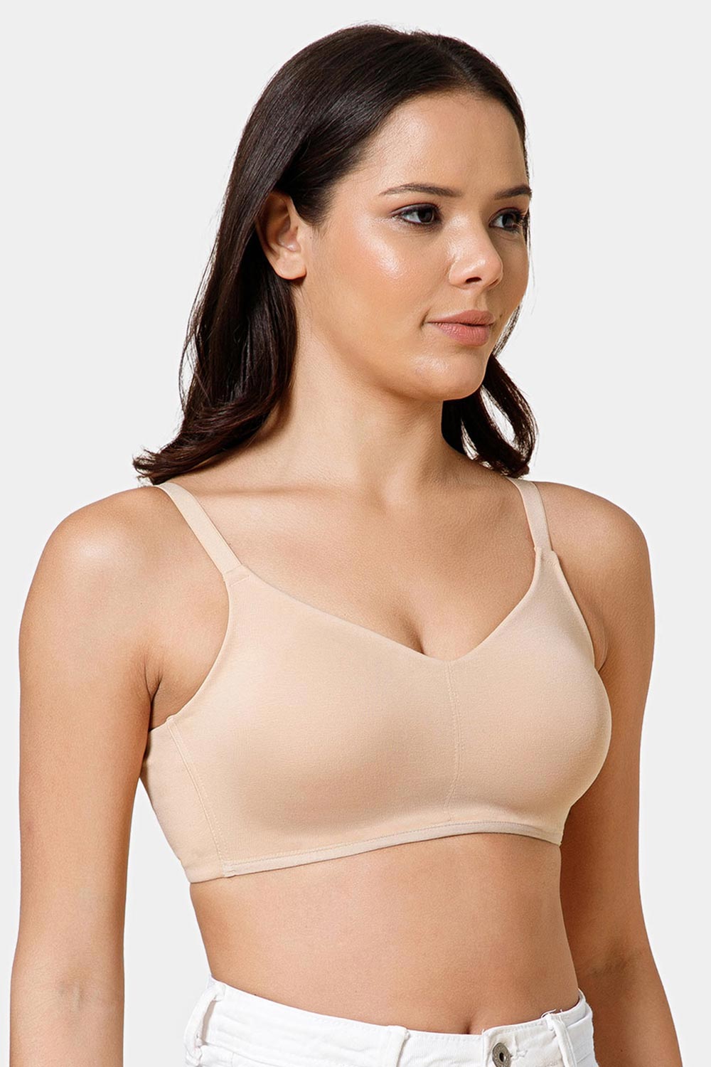 Intimacy Women’s Cotton T-Shirt Bra – Non-Wired Seamless Everyday Bra with 3/4 Coverage | Smooth Comfort Bra for Women - SS04