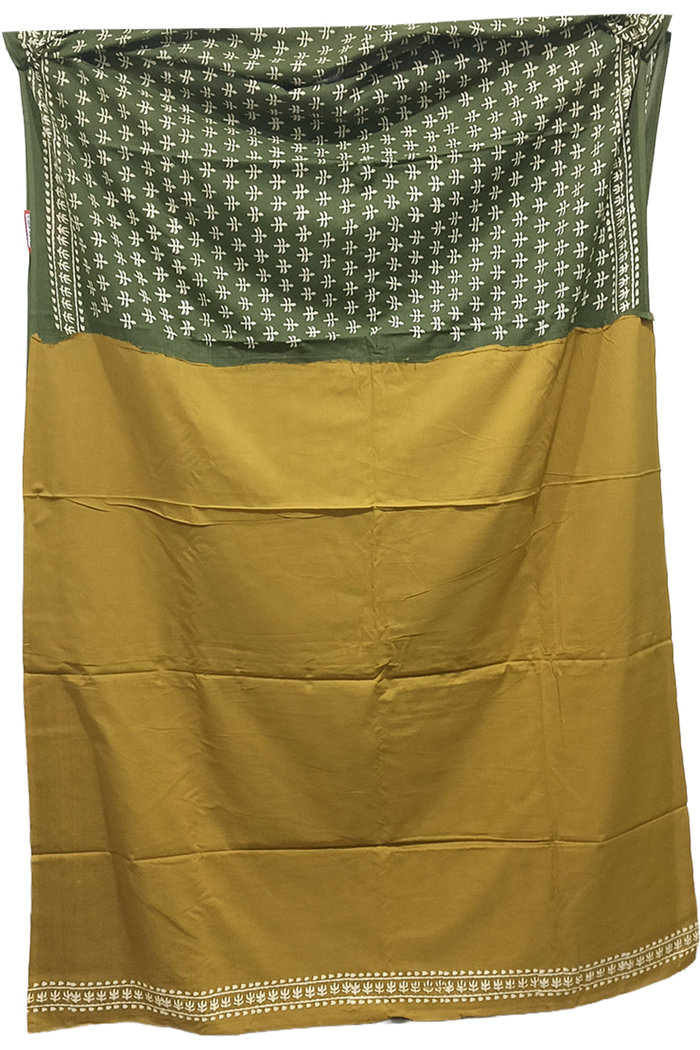 Women's Pure Cotton Jaipur Print Saree with Blouse | Soft Cotton Printed Saree for Women | Traditional, Casual & Festive Ethnic Wear - Green - 1876