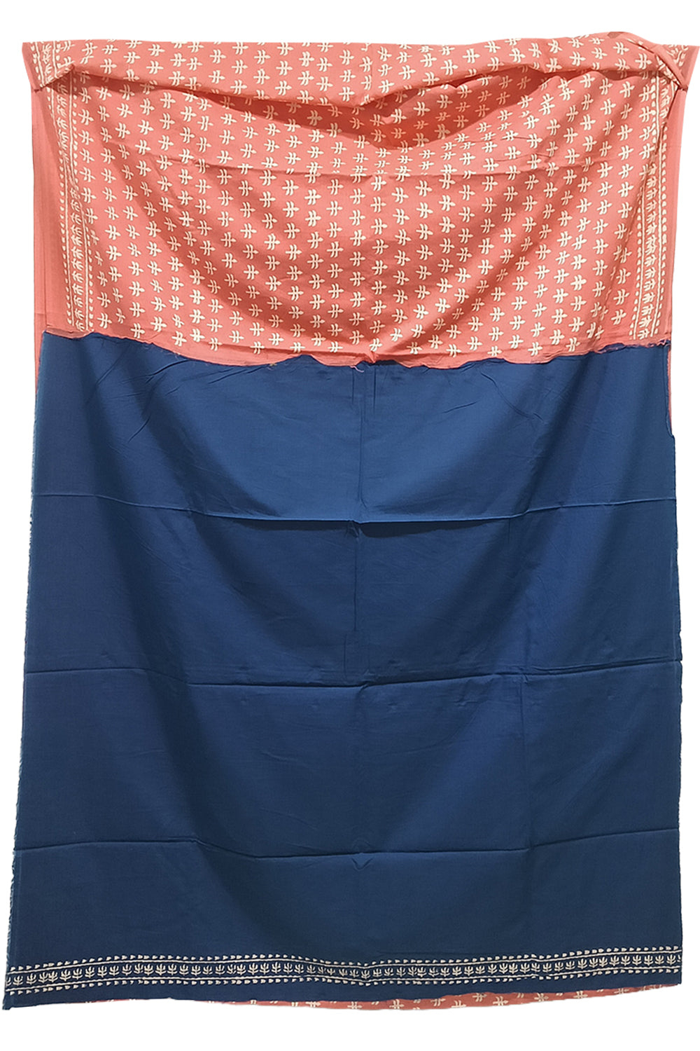 Women's Pure Cotton Jaipur Print Saree with Blouse | Soft Cotton Printed Saree for Women | Traditional, Casual & Festive Ethnic Wear - Peach - 1876